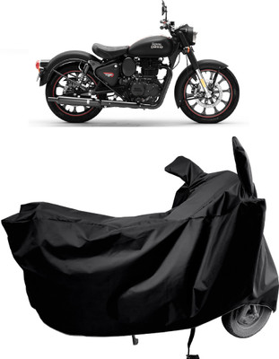 Amexride Two Wheeler Cover for Royal Enfield(Classic Stealth Black BS6, Multicolor)