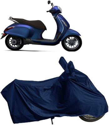 DIGGU Two Wheeler Cover for Bajaj(New Chetak, Blue)