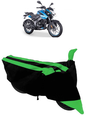 HEMSKAR Two Wheeler Cover for Bajaj(Pulsar NS125, Black, Green)