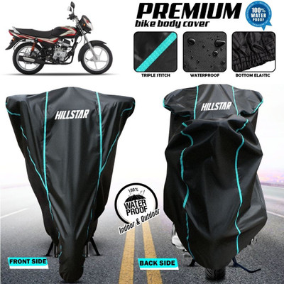 AutoGalaxy Waterproof Two Wheeler Cover for Bajaj(CT100, Black)