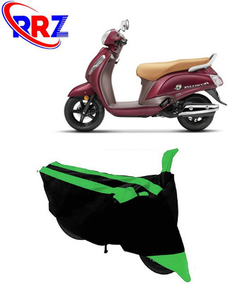 RRZ Waterproof Two Wheeler Cover for Suzuki(New Access 125, Black, Green)