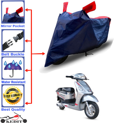 AASHTIK MART Two Wheeler Cover for Hero(Electric NYX e5, Red, Blue)