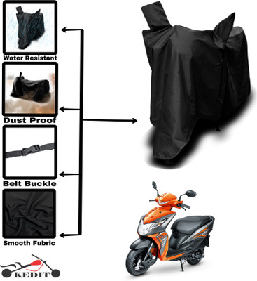 KEDIT Two Wheeler Cover for Universal For Bike(Dio, Black)