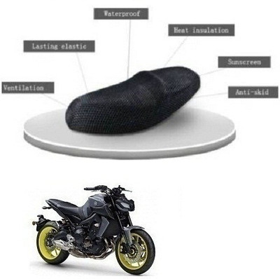 ABSONE New-cool-a+-mesh-027 Single Bike Seat Cover For Yamaha Super Splendor