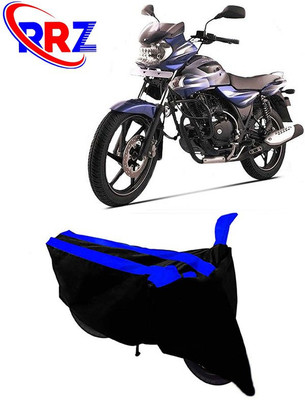RRZ Waterproof Two Wheeler Cover for Bajaj(Discover 135, Black, Blue)