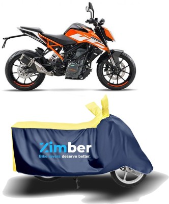 ZIMBER Two Wheeler Cover for KTM(250 Duke, Yellow, Blue)