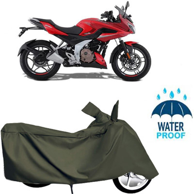 Autoinnovation Waterproof Two Wheeler Cover for Bajaj(Green)