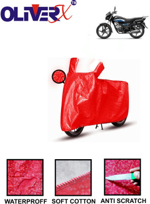 OliverX Waterproof Two Wheeler Cover for Honda(CD 110 Dream, Red)