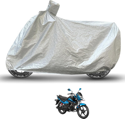 Caronix Waterproof Two Wheeler Cover for Hero(Splendor I Smart, Silver)