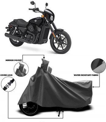 MMSSTAR Waterproof Two Wheeler Cover for Harley Davidson(Street 750, Grey)