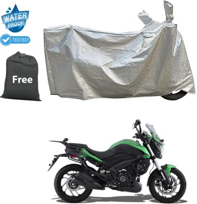 PAGORA Waterproof Two Wheeler Cover for Bajaj(Dominar 400 BS6, Silver)