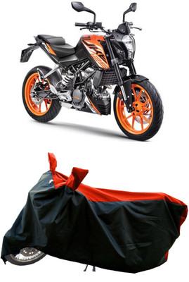 DeepShakshi AUTOMOTIVE Waterproof Two Wheeler Cover for KTM(125 Duke, Red)