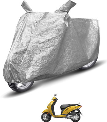 Auto Hub Waterproof Two Wheeler Cover for Honda(Activa i, Silver)