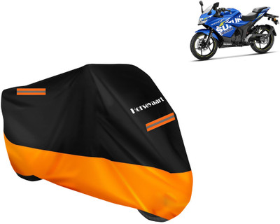 Horseyaart Waterproof Two Wheeler Cover for Suzuki(Gixxer SF, Orange)