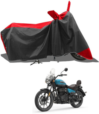 KEDIT Two Wheeler Cover for Royal Enfield(Red, Black)