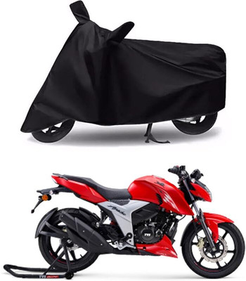 AASHTIK MART Two Wheeler Cover for TVS(Apache RTR 180, Black)