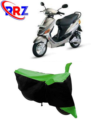 RRZ Waterproof Two Wheeler Cover for Hero(Electric E-Sprint, Black, Green)