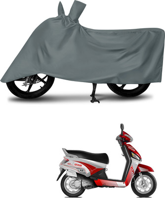 aosis Waterproof Two Wheeler Cover for Mahindra(Gusto Electric, Grey)