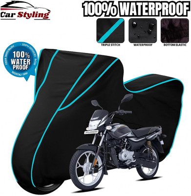 Car Styling Waterproof Two Wheeler Cover for Bajaj(Platina, Multicolor)