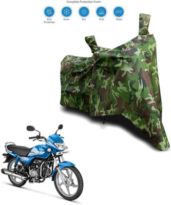Aamaya Store Two Wheeler Cover for Hero(HF Deluxe, Green)