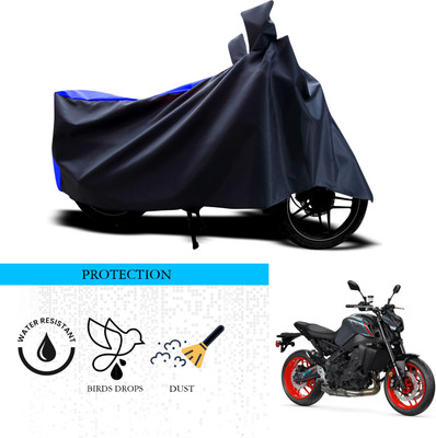 ANTHUB Waterproof Two Wheeler Cover for Yamaha(MT 9, Black, Blue)
