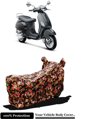 Amexride Two Wheeler Cover for Vespa(Vespa VXL 125, Multicolor)