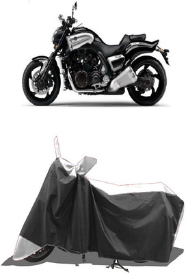 SUGASHRI Waterproof Two Wheeler Cover for Yamaha(VMAX, White, Black)