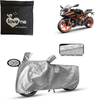 Love Me Two Wheeler Cover for KTM(RC 125, Silver)