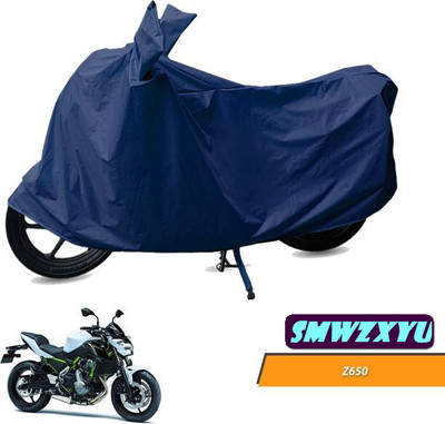 SK AUTO Waterproof Two Wheeler Cover for Kawasaki(Z650, Blue)