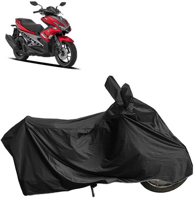 DIGGU Two Wheeler Cover for Yamaha(Aerox 155 Maxi BS6, Black)