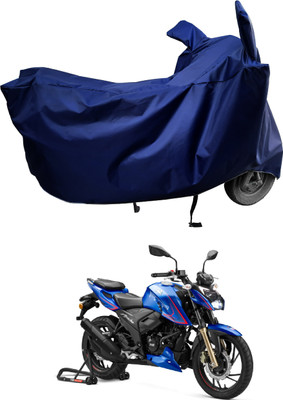 Amexride Two Wheeler Cover for TVS(Apache RTR 200, Blue)