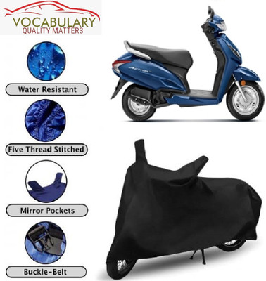 SK AUTO Waterproof Two Wheeler Cover for Honda(Scooty, Black)