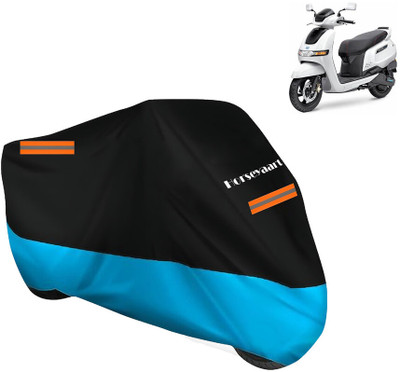 Horseyaart Waterproof Two Wheeler Cover for TVS(iQube Electric, Blue)