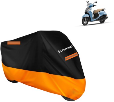 Horseyaart Waterproof Two Wheeler Cover for Yamaha(Fascino 125 FI, Orange)