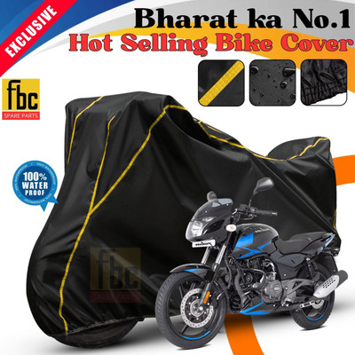 FBC Waterproof Two Wheeler Cover for Bajaj(Pulsar, Black, Yellow)