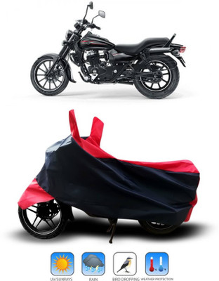 KEDIT Two Wheeler Cover for Bajaj(Avenger 400, Red)