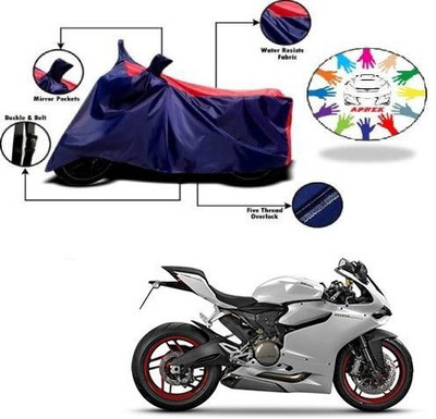 DeepShakshi AUTOMOTIVE Waterproof Two Wheeler Cover for Ducati(899 Panigale, Blue, Red)