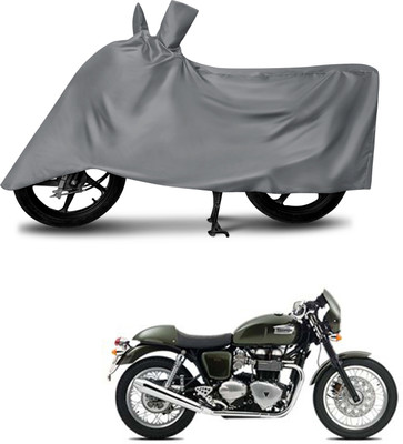 MMSSTAR Waterproof Two Wheeler Cover for Triumph(Thruxton 1200 R, Grey)