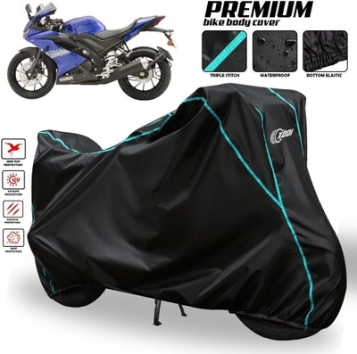 AutoGalaxy Waterproof Two Wheeler Cover for Yamaha(R15S BS6, Black, Blue, Multicolor)