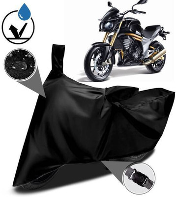 DeepShakshi AUTOMOTIVE Waterproof Two Wheeler Cover for Mahindra(Mojo, Black)
