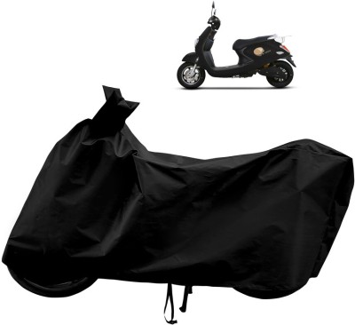 Horseyaart Waterproof Two Wheeler Cover for Techo Electra(Emerge BS6, Black)