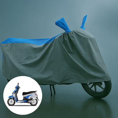 CODOKI Waterproof Two Wheeler Cover for Mahindra(Gusto Electric, Grey, Blue)
