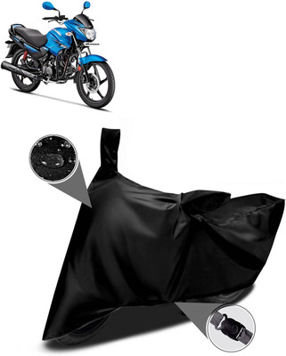 DeepShakshi AUTOMOTIVE Two Wheeler Cover for Hero(Glamour Programmed FI BS6, Black)