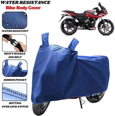 SRP PRODUCT Waterproof Two Wheeler Cover for Bajaj(Pulsar 220F, Blue)