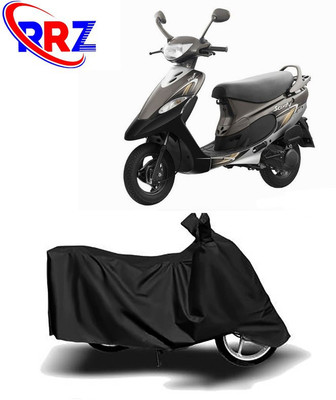 RRZ Waterproof Two Wheeler Cover for TVS(Scooty Pep+, Black)