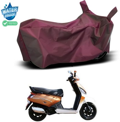 Genipap Waterproof Two Wheeler Cover for Mahindra(Gusto 125, Maroon)