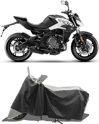 GROFATIK Two Wheeler Cover for CFMoto(400NK BS6, Grey)