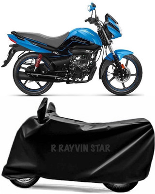 R Rayvin Star Two Wheeler Cover for Hero(Splendor I Smart, Black)