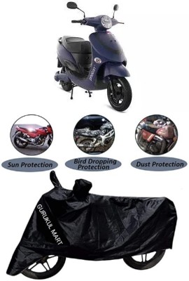 gurukul mart Waterproof Two Wheeler Cover for Hero Electric(Electric Optima, Black)