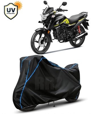 RRZ Waterproof Two Wheeler Cover for Honda(SP 125, Black, Blue)